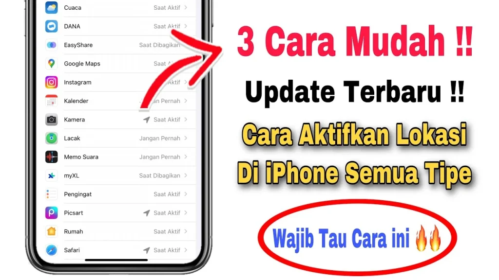 3 Cara Mengaktifkan Lokasi Di iPhone - YouTube