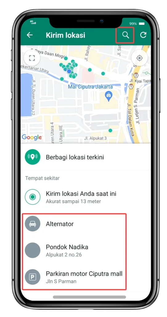 Cara Mudah Melakukan Share Lokasi (Serlok) di WhatsApp