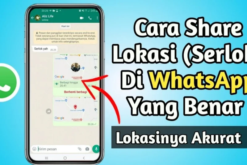 Cara Share Lokasi di WhatsApp Terbaru 2026 – Panduan Lengkap Real‑Time & Akurat